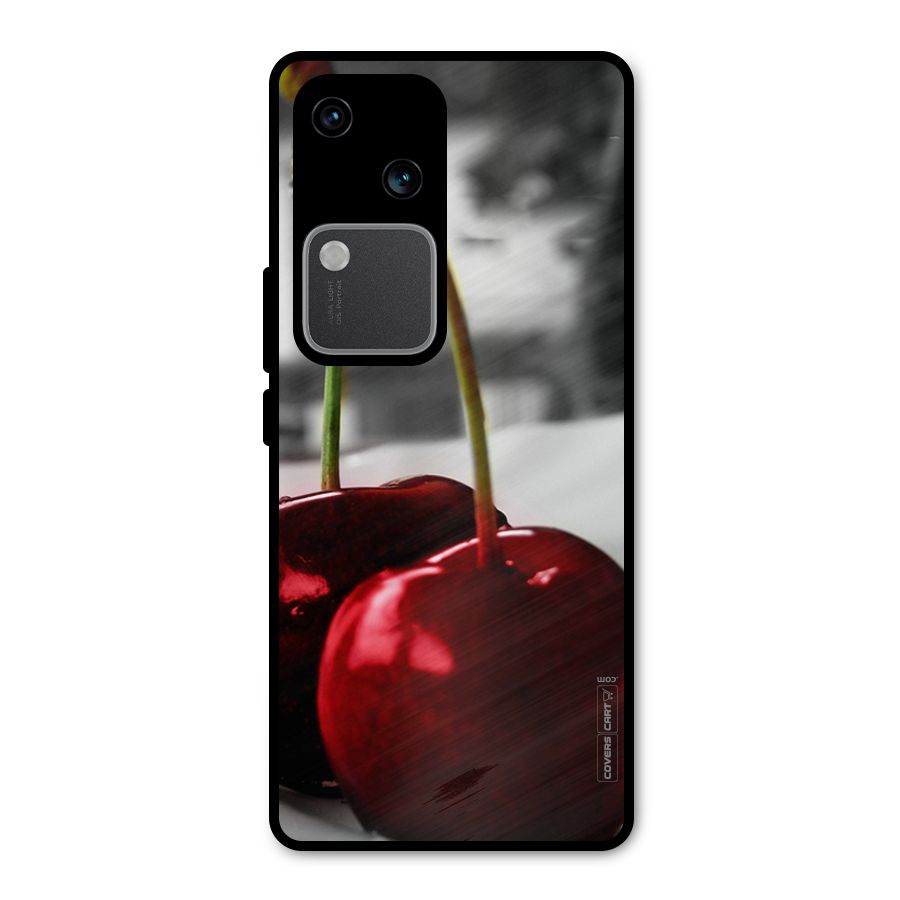 Cherry Photography Metal Back Case for Vivo V30