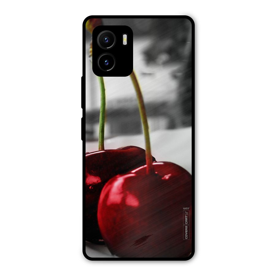 Cherry Photography Metal Back Case for Vivo Y15s
