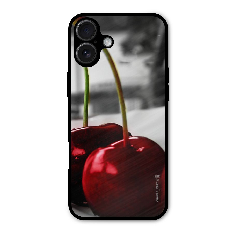 Cherry Photography Metal Back Case for iPhone 16 Plus