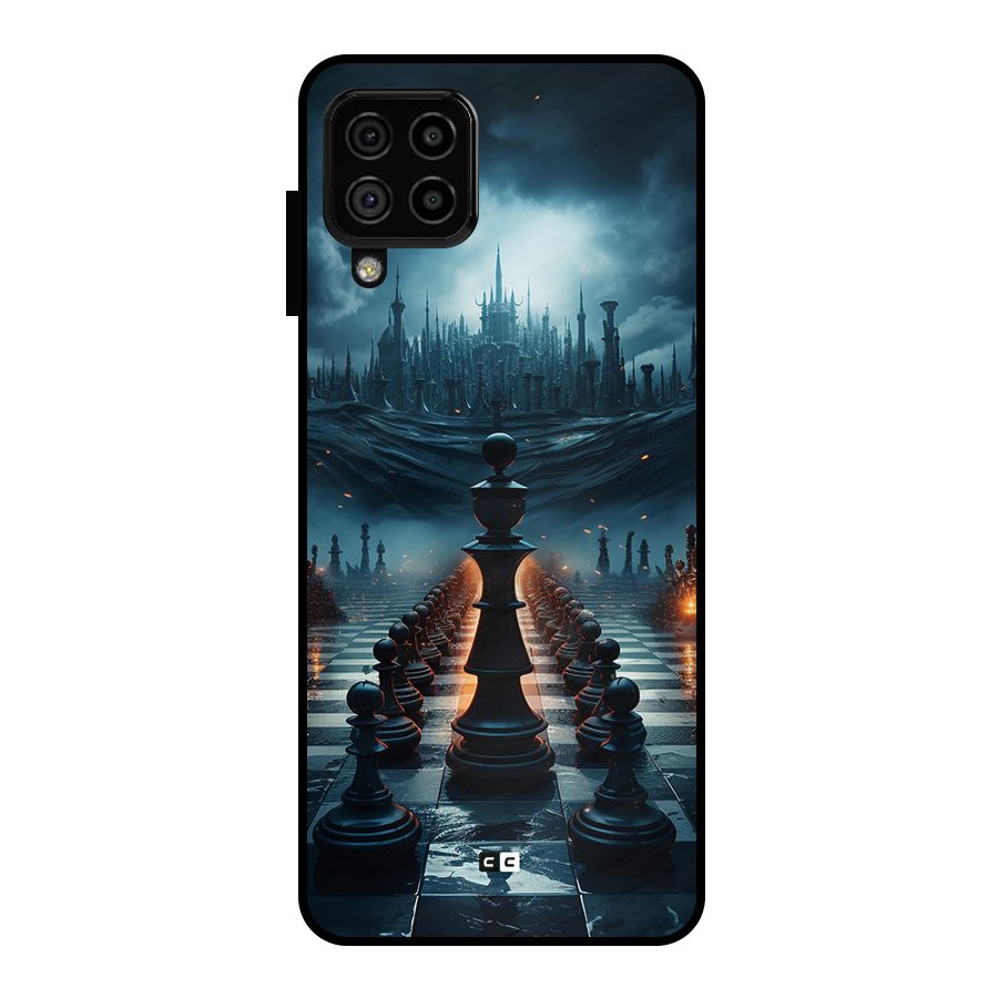 Chess World Metal Back Case for Galaxy A22 4G
