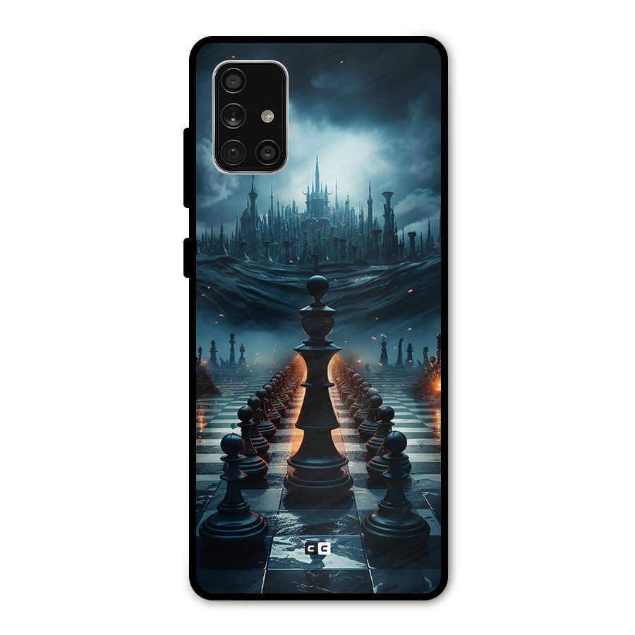 Chess World Metal Back Case for Galaxy A71