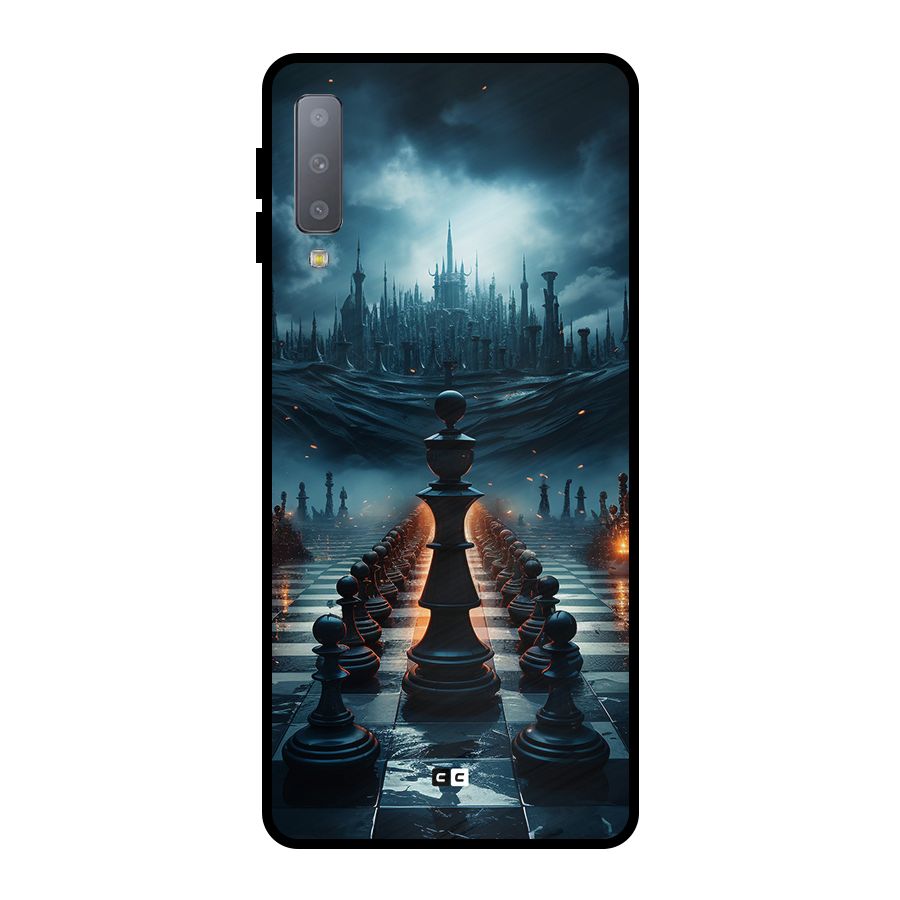 Chess World Metal Back Case for Galaxy A7 (2018)