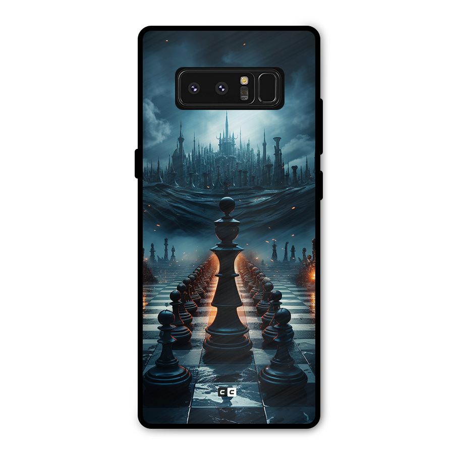 Chess World Metal Back Case for Galaxy Note 8