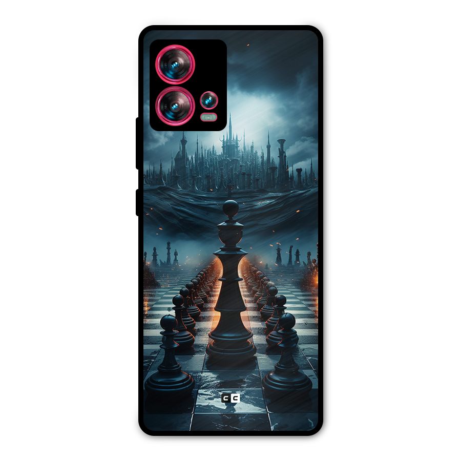 Chess World Metal Back Case for Motorola Edge 30 Fusion