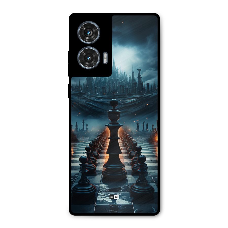 Chess World Metal Back Case for Motorola Edge 50 Fusion