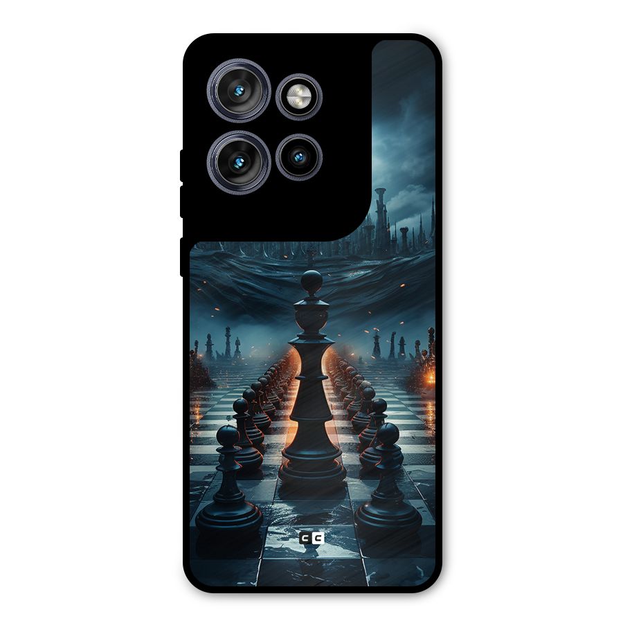 Chess World Metal Back Case for Motorola Edge 50 Neo