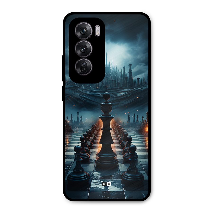 Chess World Metal Back Case for Oppo Reno12 Pro