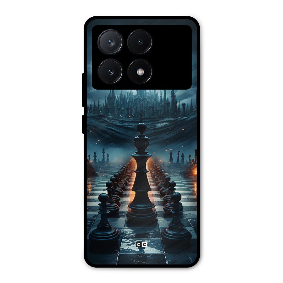 Chess World Metal Back Case for Poco X6 Pro