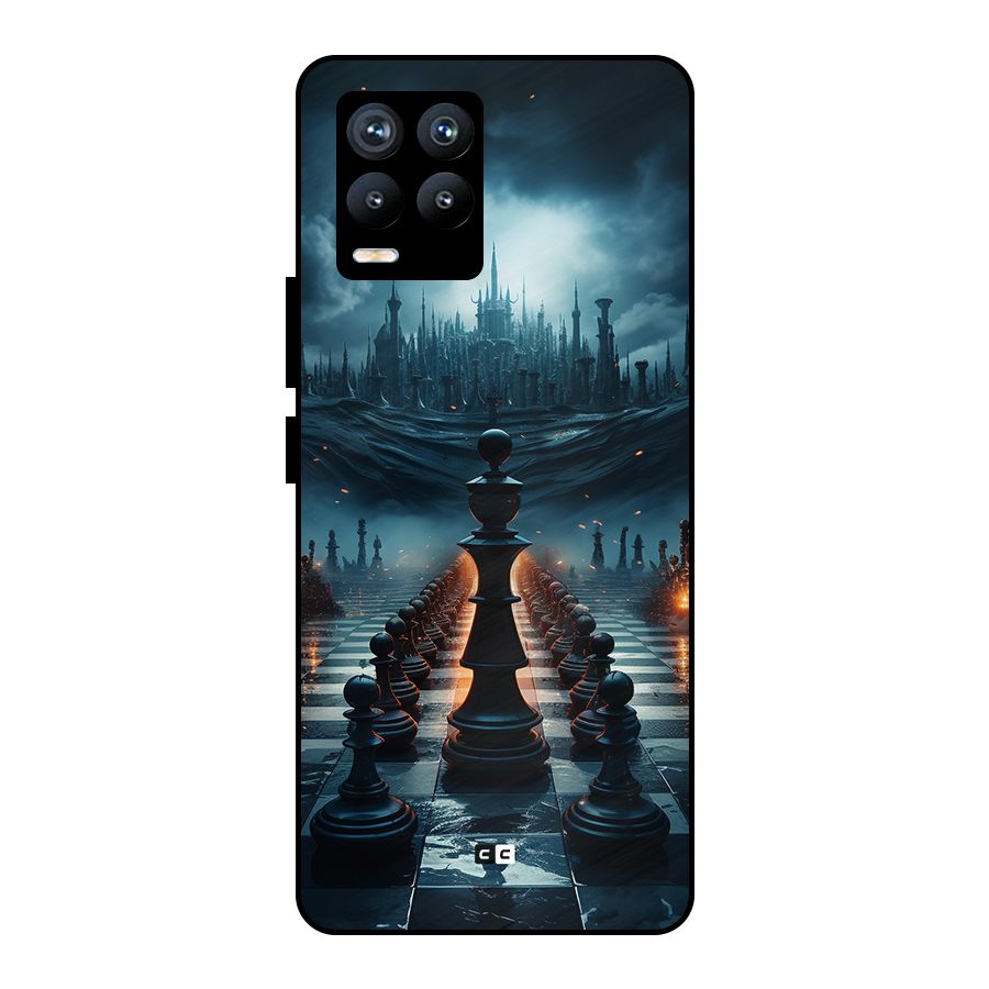 Chess World Metal Back Case for Realme 8 Pro