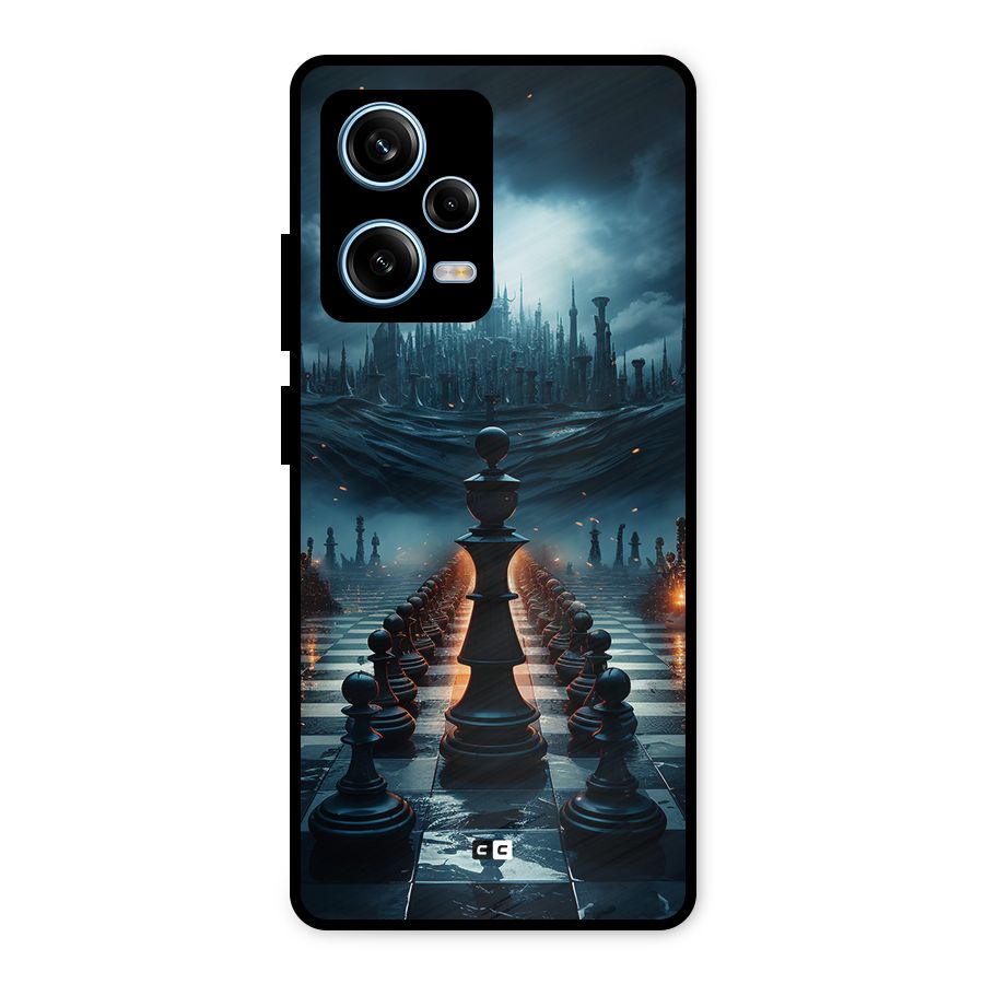 Chess World Metal Back Case for Redmi Note 12 Pro