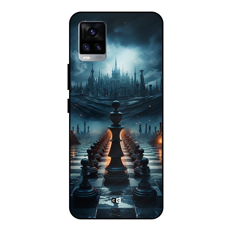 Chess World Metal Back Case for Vivo V20 2021
