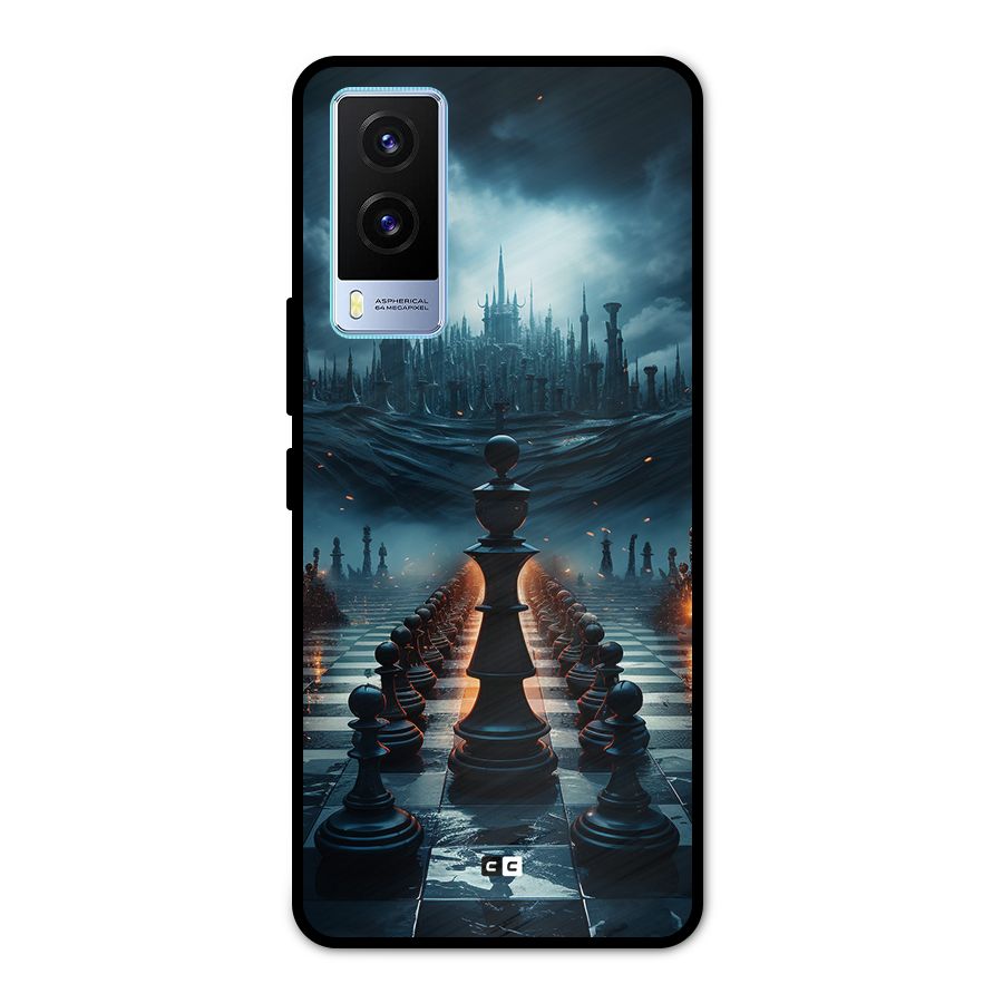 Chess World Metal Back Case for Vivo V21e 5G