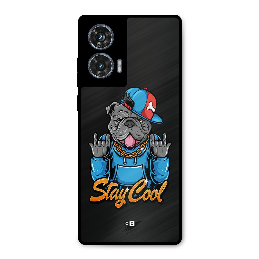 Chill Calm Cool Metal Back Case for Motorola Edge 50 Fusion