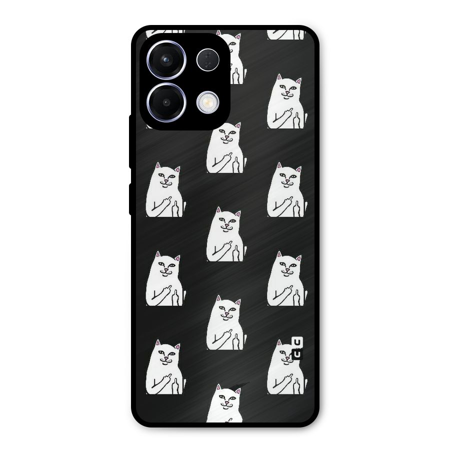 Chill Cat Pattern Metal Back Case for Oppo K13