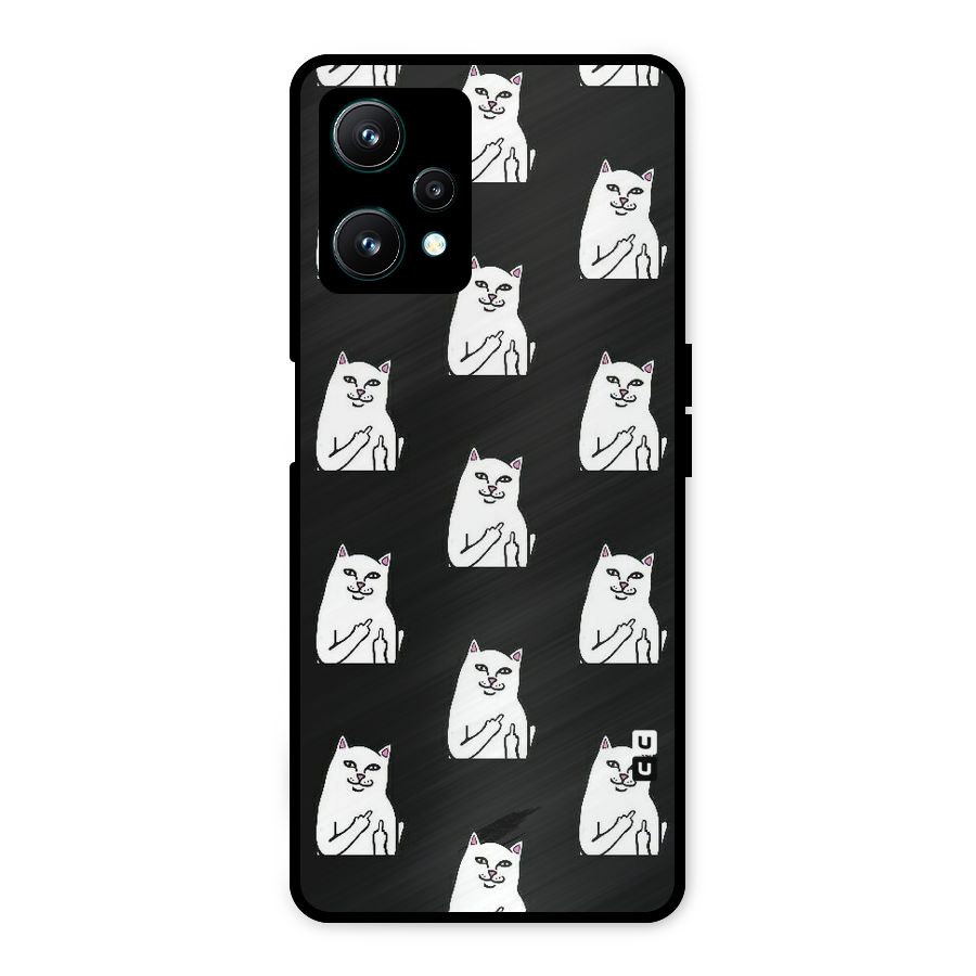 Chill Cat Pattern Metal Back Case for Realme 9 Pro 5G