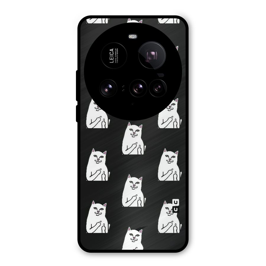 Chill Cat Pattern Metal Back Case for Xiaomi 15 Ultra