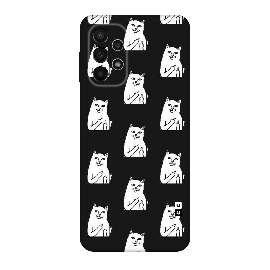 Chill Cat Pattern Original Polycarbonate Back Case for Galaxy A23