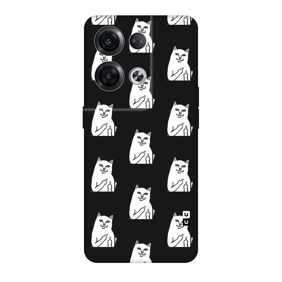 Chill Cat Pattern Original Polycarbonate Back Case for Oppo Reno8 Pro 5G