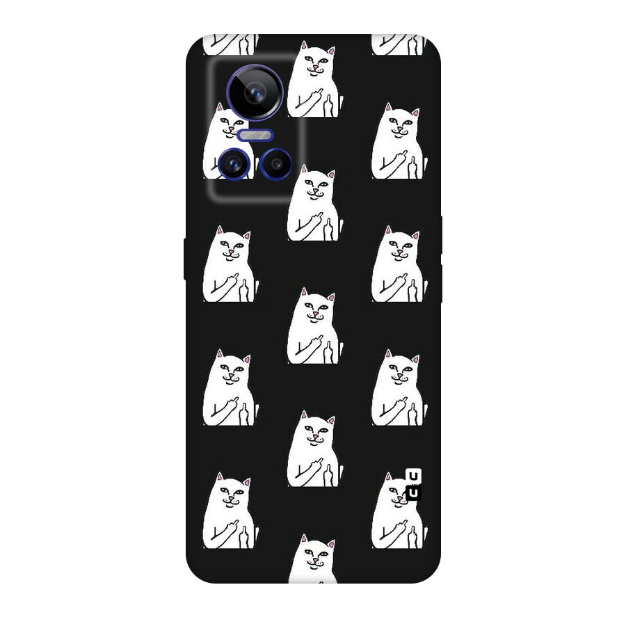 Chill Cat Pattern Original Polycarbonate Back Case for Realme GT Neo 3