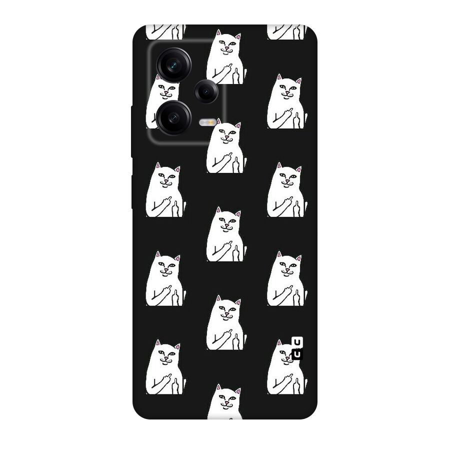 Chill Cat Pattern Original Polycarbonate Back Case for Redmi Note 12 Pro