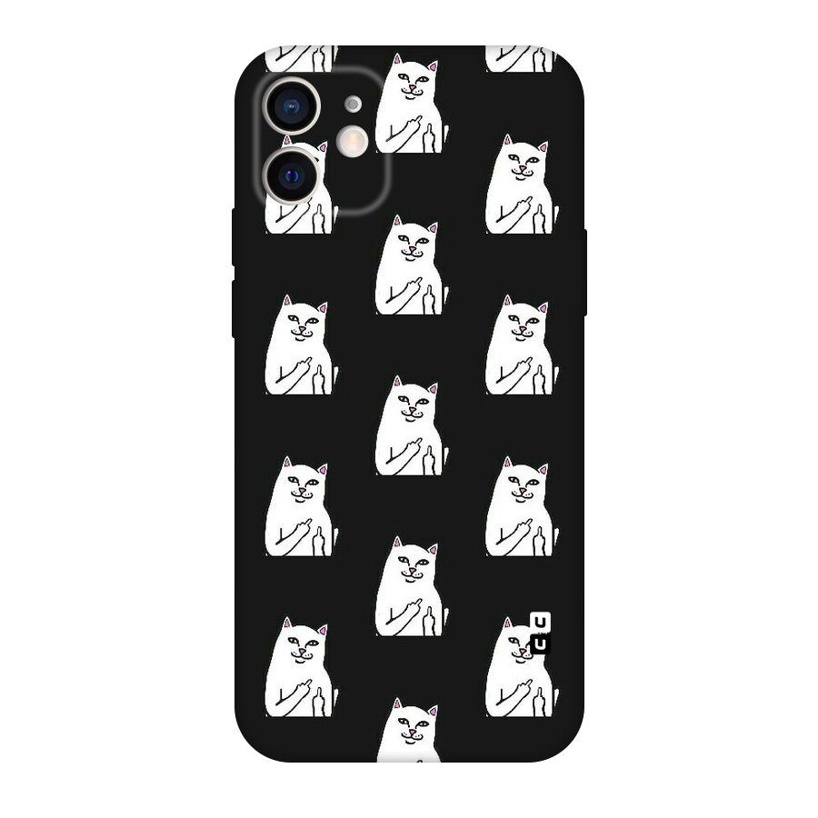 Chill Cat Pattern Original Polycarbonate Back Case for iPhone 12