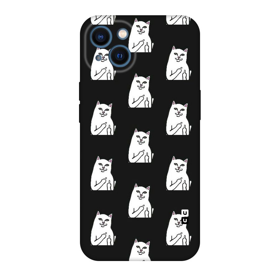 Chill Cat Pattern Original Polycarbonate Back Case for iPhone 13
