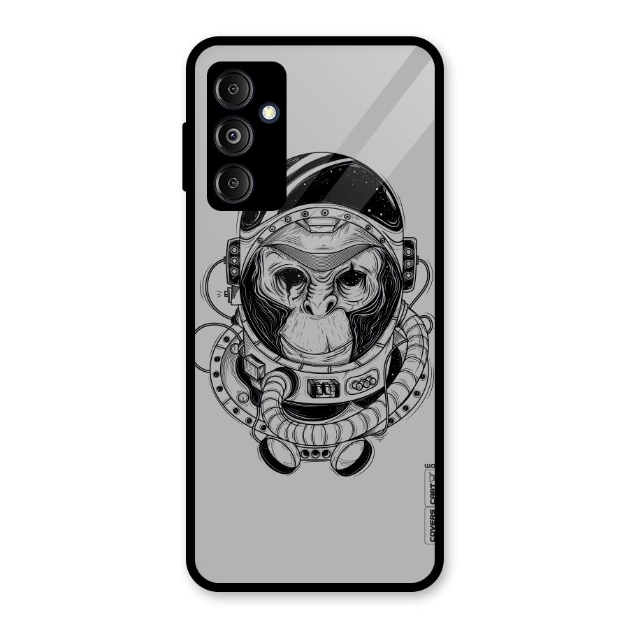 Chimpanzee Astronaut Glass Back Case for Galaxy M14 5G