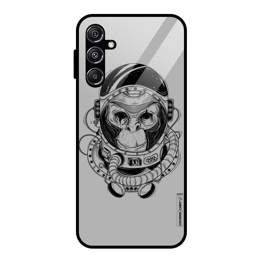 Chimpanzee Astronaut Glass Back Case for Galaxy M34 5G