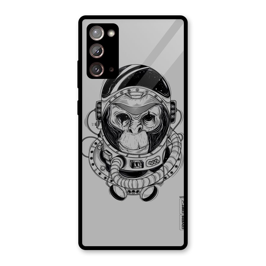Chimpanzee Astronaut Glass Back Case for Galaxy Note 20