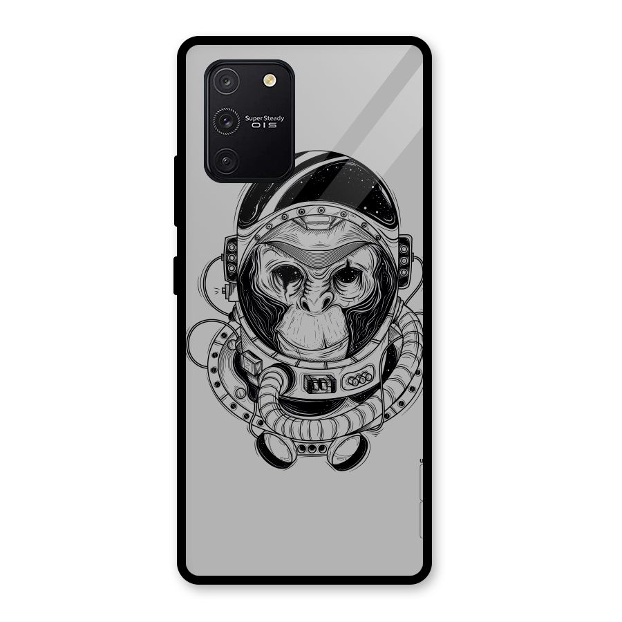 Chimpanzee Astronaut Glass Back Case for Galaxy S10 Lite