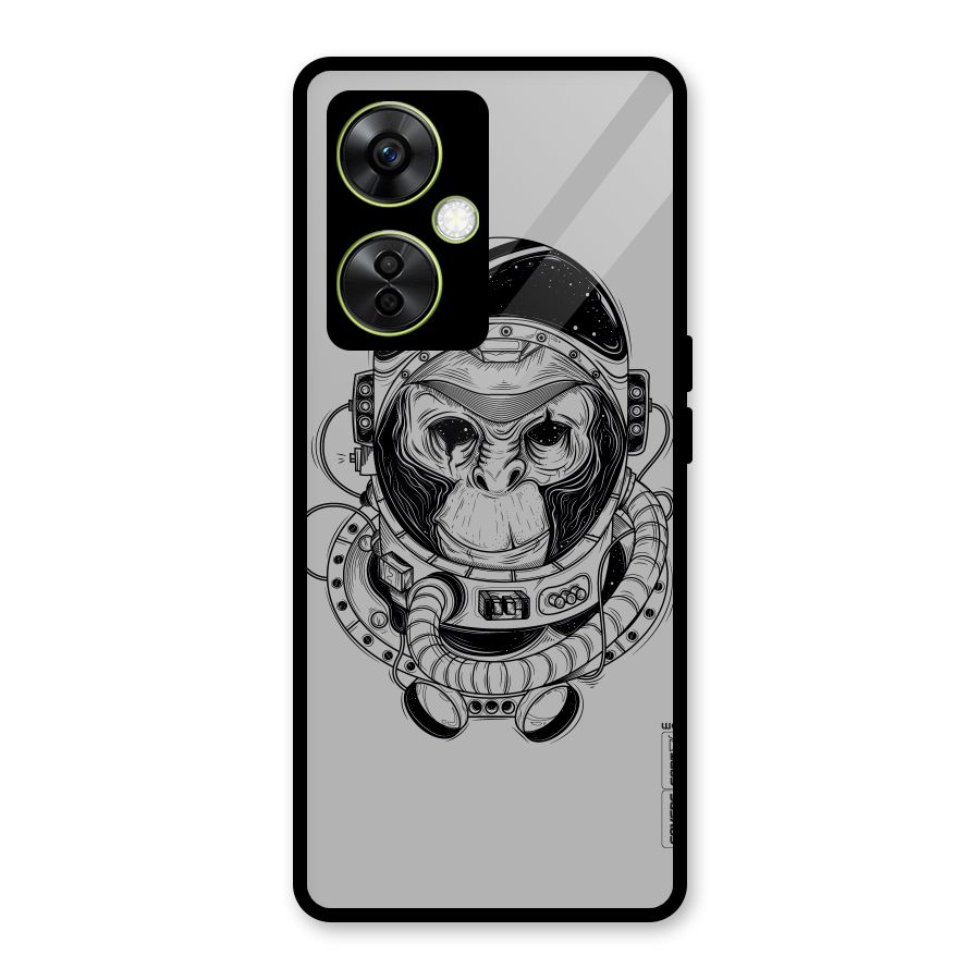 Chimpanzee Astronaut Glass Back Case for OnePlus Nord CE 3 Lite