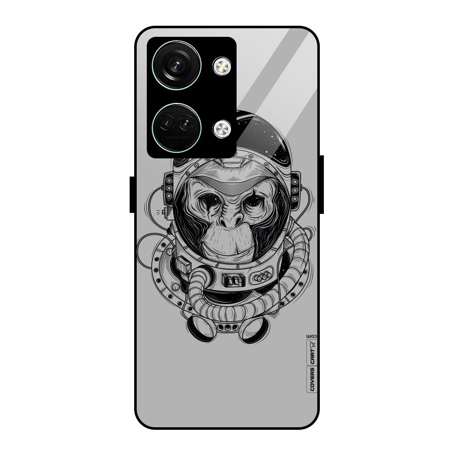 Chimpanzee Astronaut Glass Back Case for Oneplus Nord 3