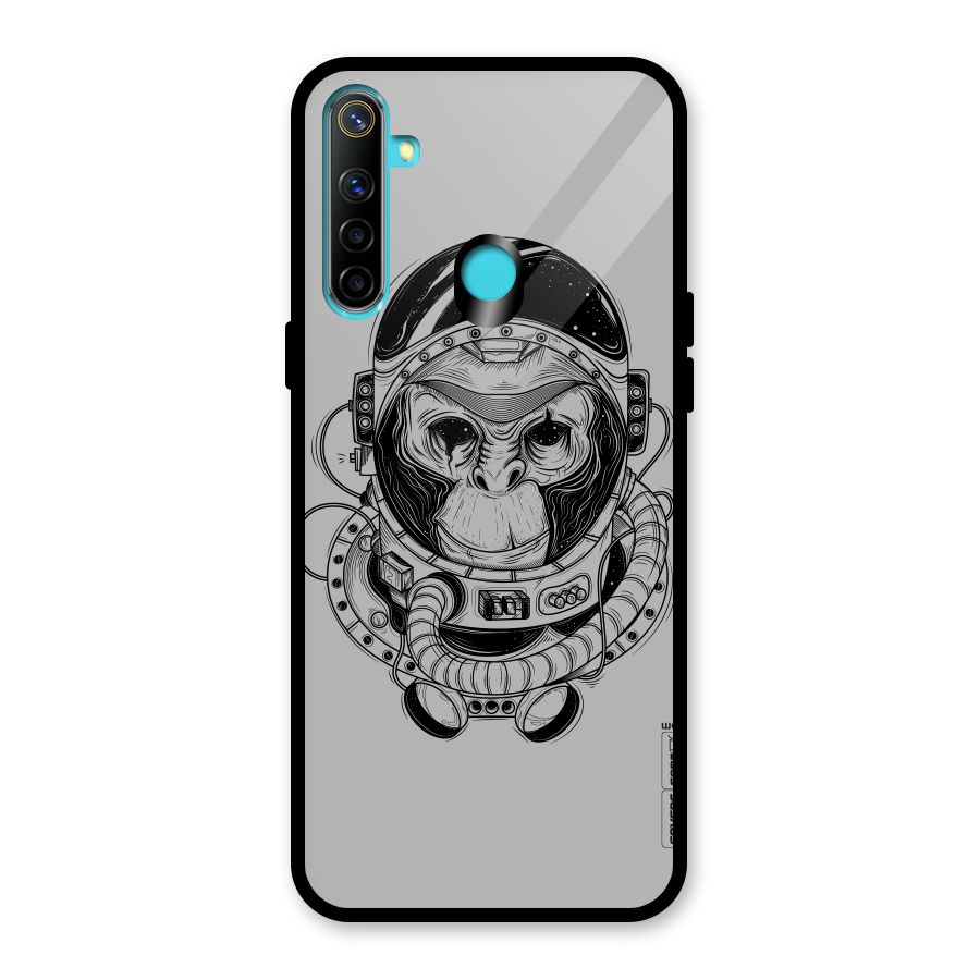 Chimpanzee Astronaut Glass Back Case for Realme 5i