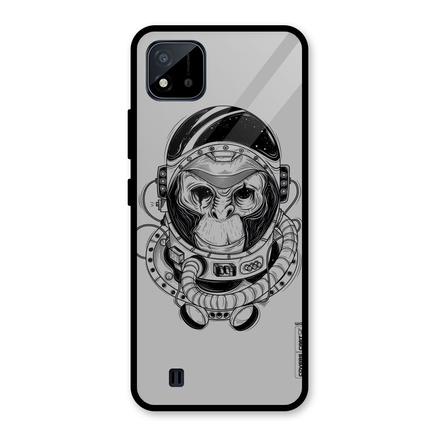 Chimpanzee Astronaut Glass Back Case for Realme C11 2021