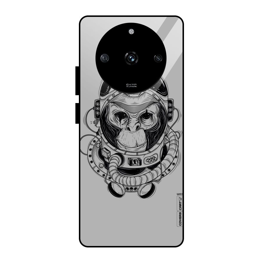 Chimpanzee Astronaut Glass Back Case for Realme Narzo 60 5G