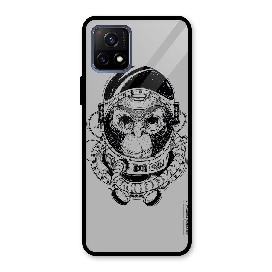 Chimpanzee Astronaut Glass Back Case for Vivo Y72 5G