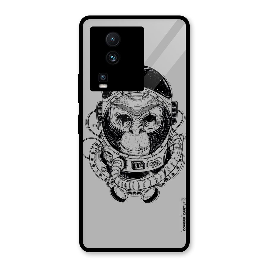 Chimpanzee Astronaut Glass Back Case for Vivo iQOO Neo 7