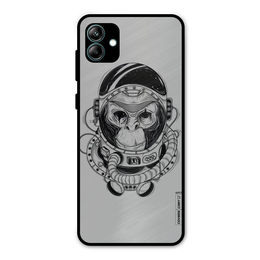 Chimpanzee Astronaut Metal Back Case for Galaxy A04
