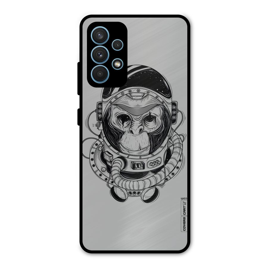 Chimpanzee Astronaut Metal Back Case for Galaxy A32