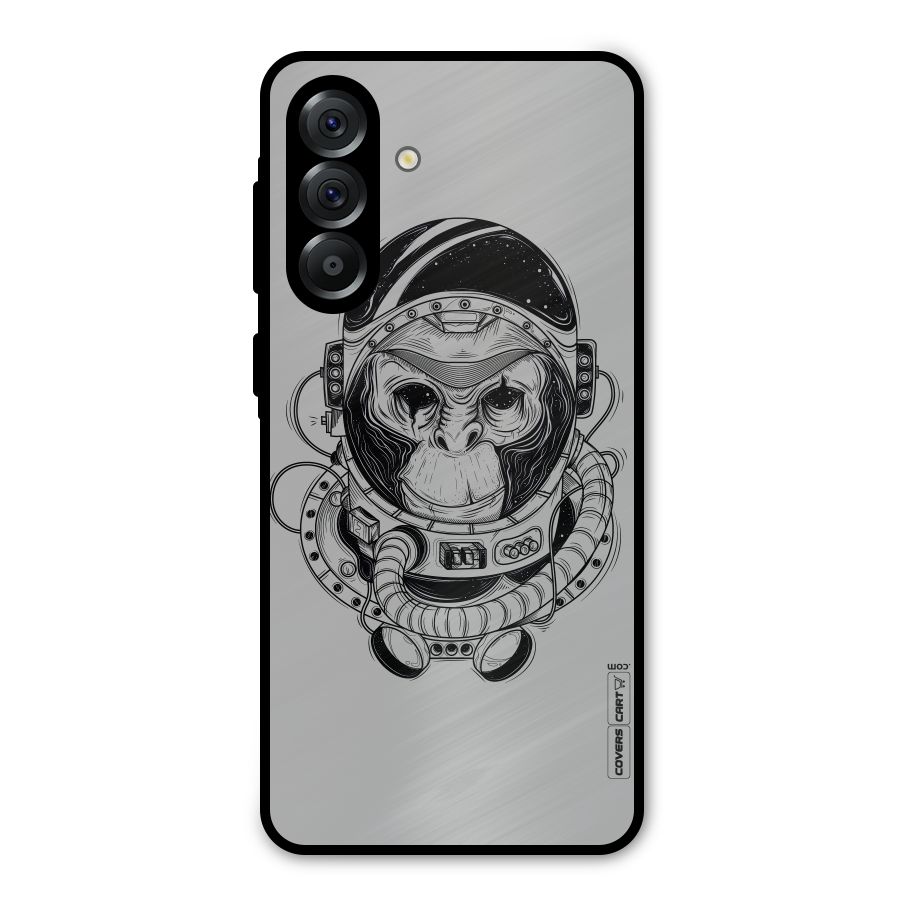 Chimpanzee Astronaut Metal Back Case for Galaxy A36