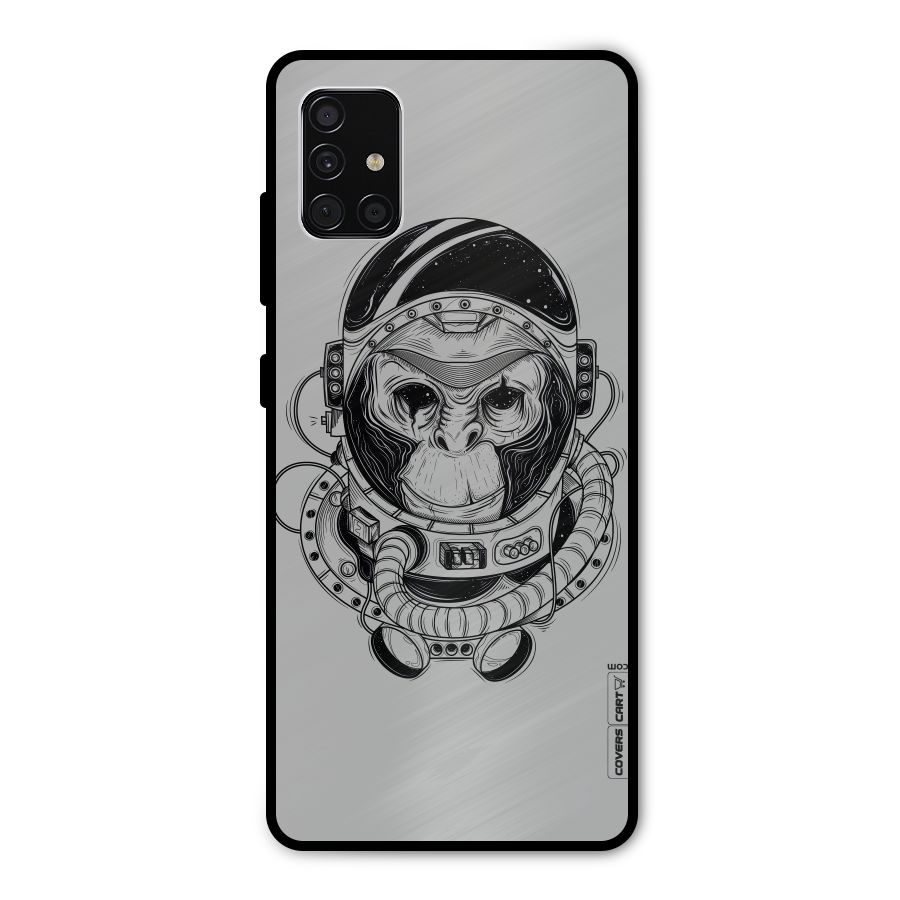 Chimpanzee Astronaut Metal Back Case for Galaxy A51