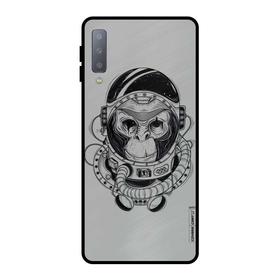 Chimpanzee Astronaut Metal Back Case for Galaxy A7 (2018)