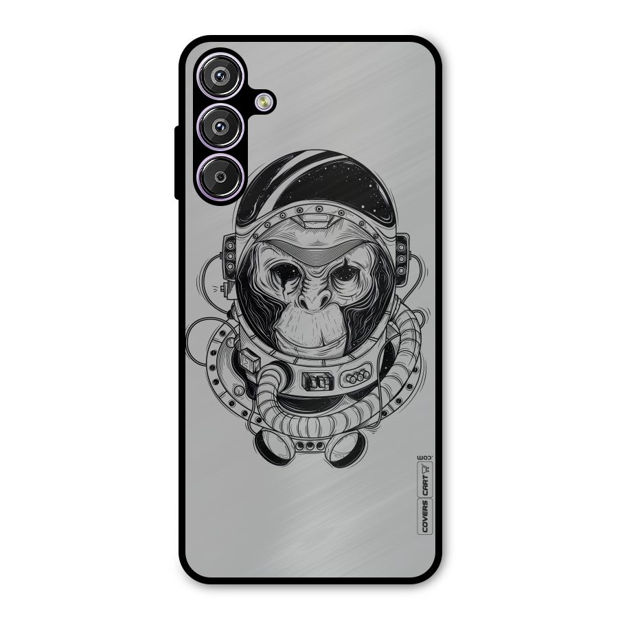 Chimpanzee Astronaut Metal Back Case for Galaxy F15