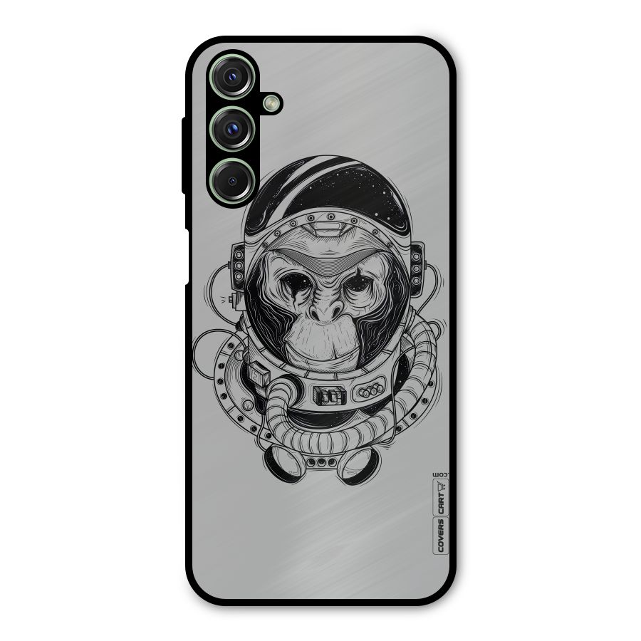 Chimpanzee Astronaut Metal Back Case for Galaxy F34