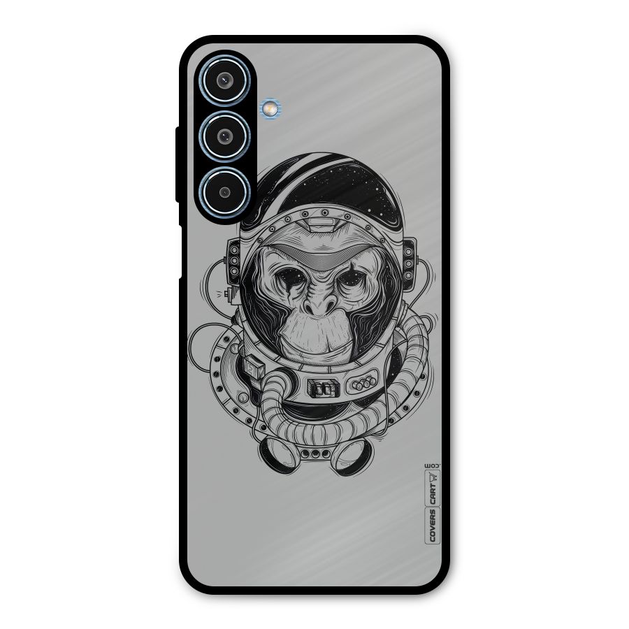Chimpanzee Astronaut Metal Back Case for Galaxy M35