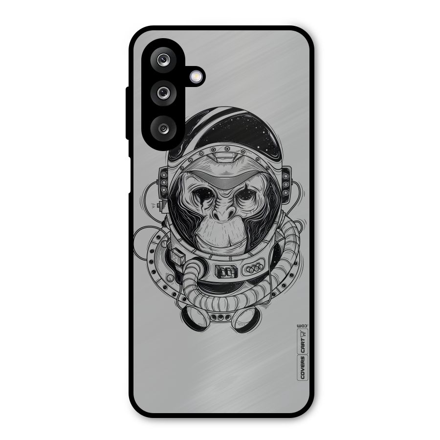 Chimpanzee Astronaut Metal Back Case for Galaxy M36