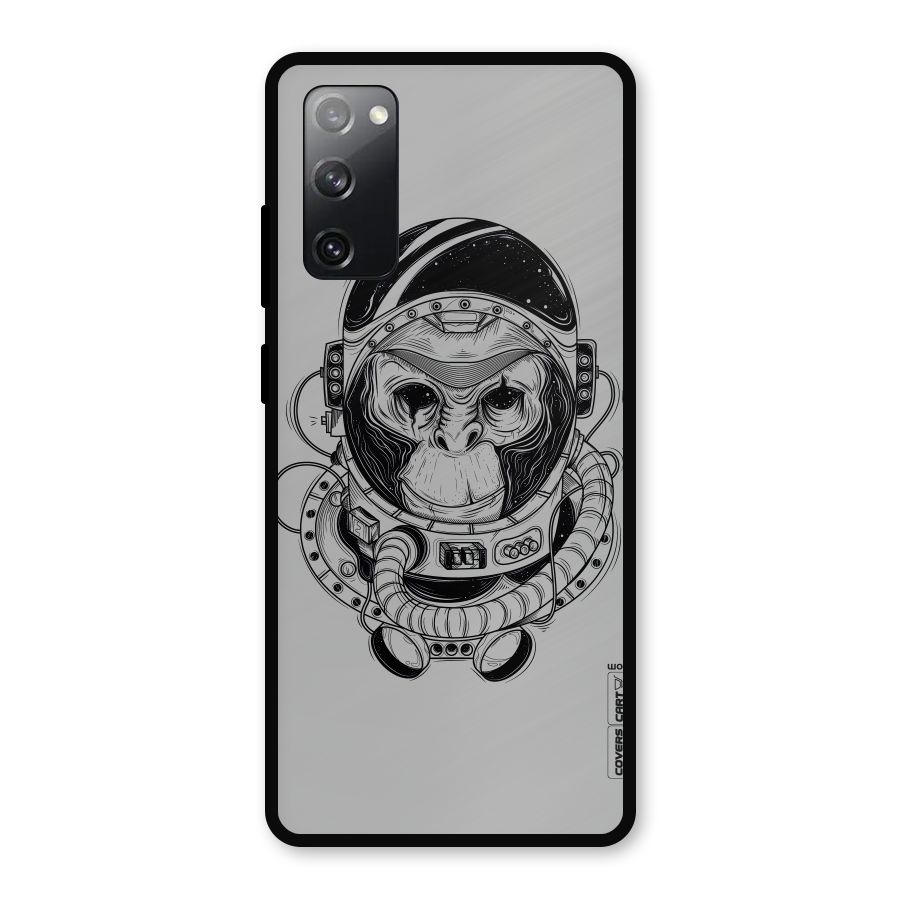 Chimpanzee Astronaut Metal Back Case for Galaxy S20 FE 5G