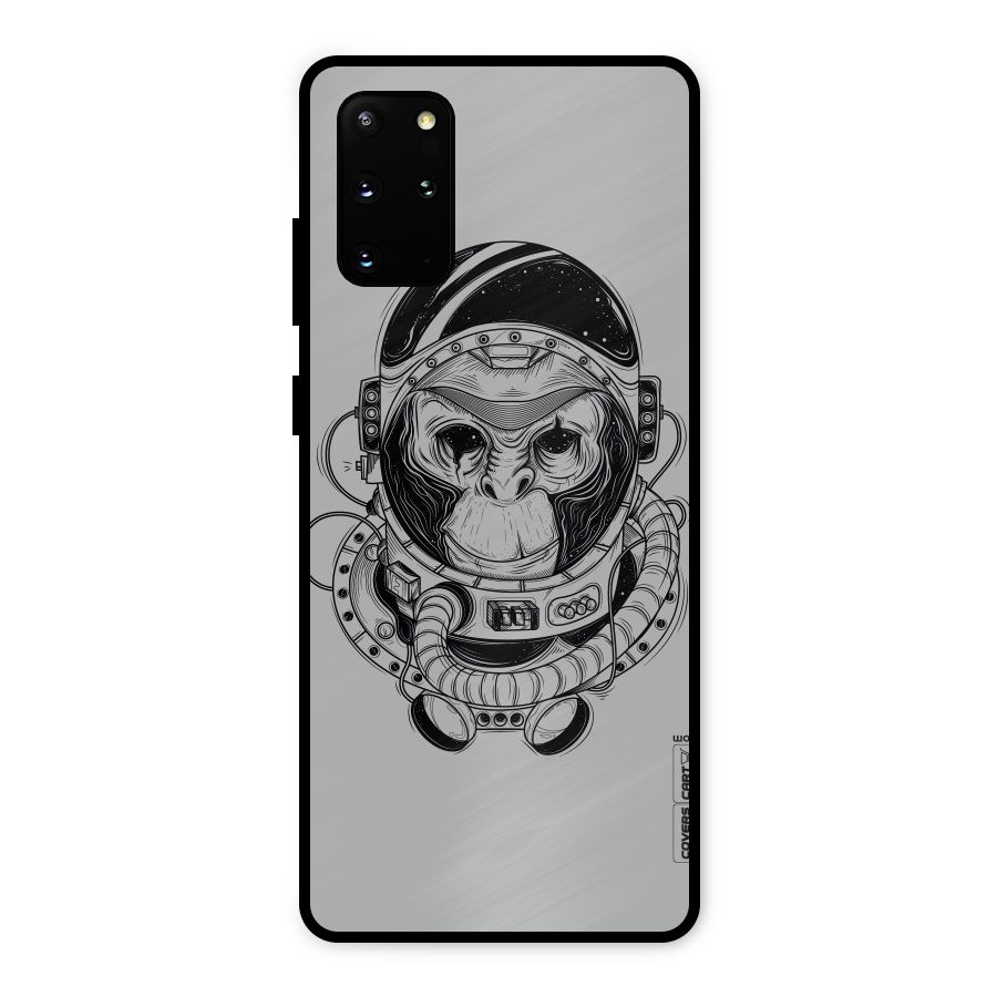 Chimpanzee Astronaut Metal Back Case for Galaxy S20 Plus