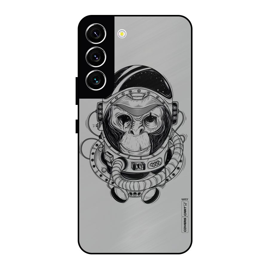Chimpanzee Astronaut Metal Back Case for Galaxy S22 5G