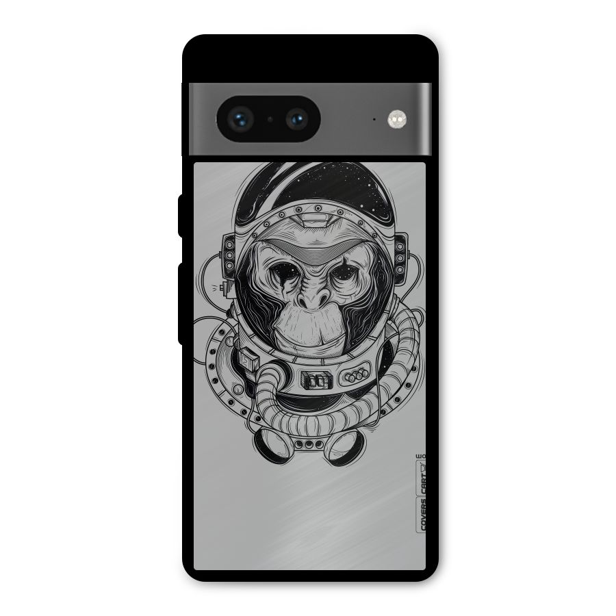 Chimpanzee Astronaut Metal Back Case for Google Pixel 7
